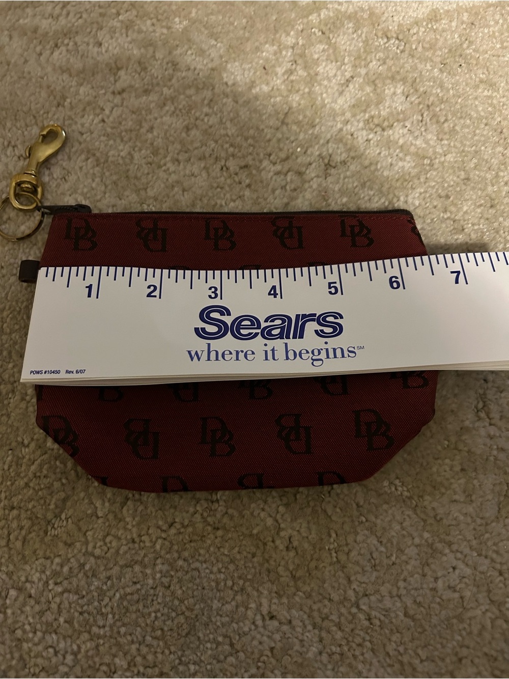 Matching D & B 3 pc.: XL Purse tote bag, keychain, zippered smaller bag. - Picture 16 of 16